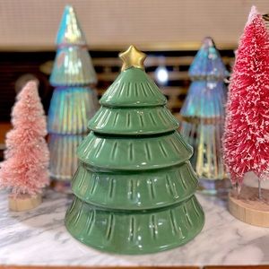 ✨NEW🎄Target Bullseye Playground 2023 Green Christmas Tree Cookie Candy Jar🍫